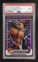 Victor Wembanyama 2023-24 Topps Chrome Purple Geometric Refractors #1 #025/119 RC (PSA 9) at PristineAuction.com