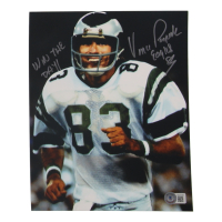 Vince Papale Signed Eagles 8x10 Photo Inscribed "Win the Day!" & "Eagles" (Beckett) at PristineAuction.com