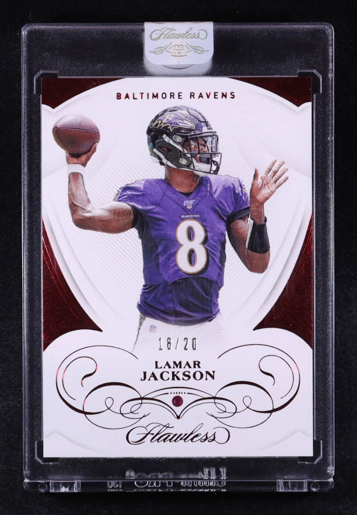 Lamar Jackson 2019 Panini Flawless #6 #18/20 at PristineAuction.com Lamar Jackson 2019 Panini Flawless #6 #18/20 at PristineAuction.com