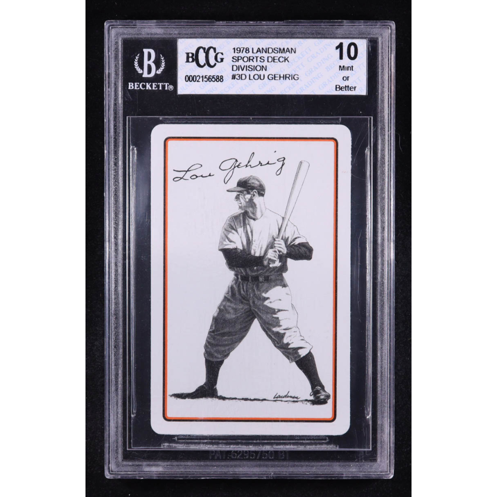 Lou Gehrig 1978 Landsman Sports Deck Division #3D (BCCG 10) at PristineAuction.com