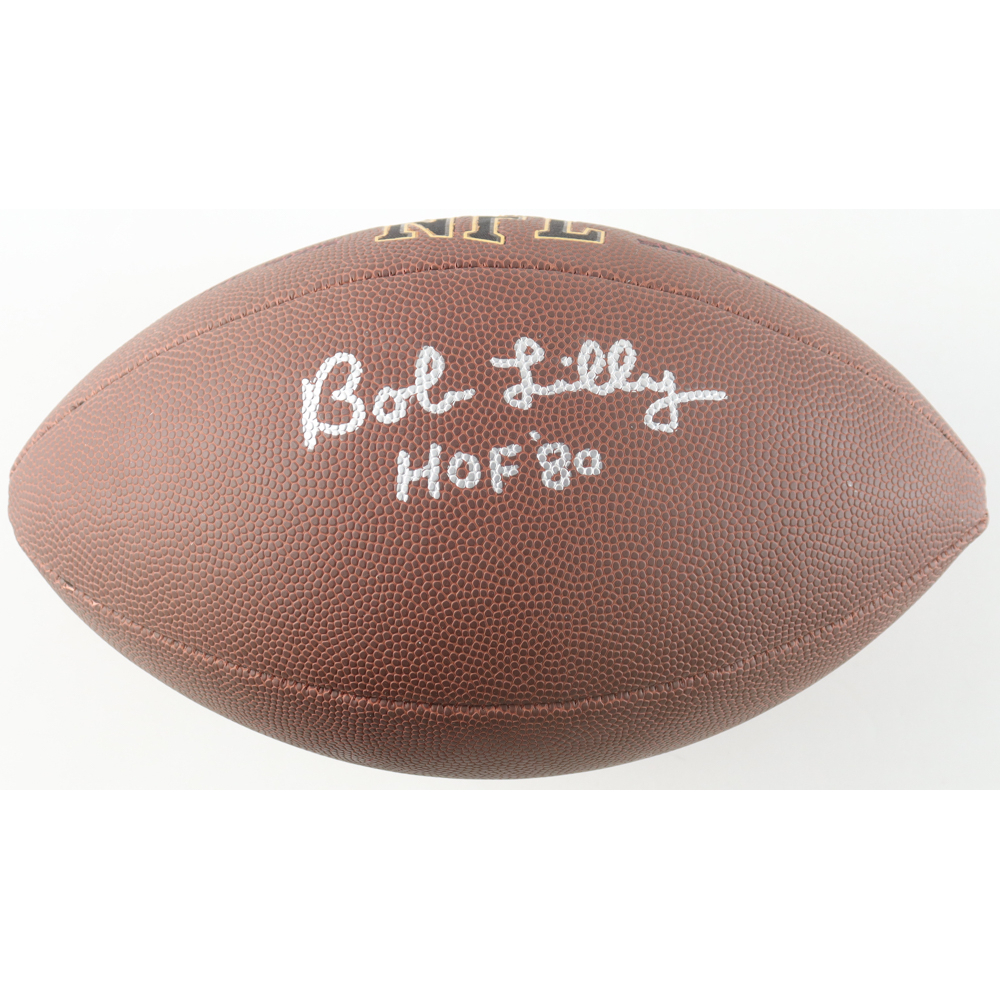Bob Lilly Signed NFL Football Inscribed "HOF '80" (Schwartz) at PristineAuction.com