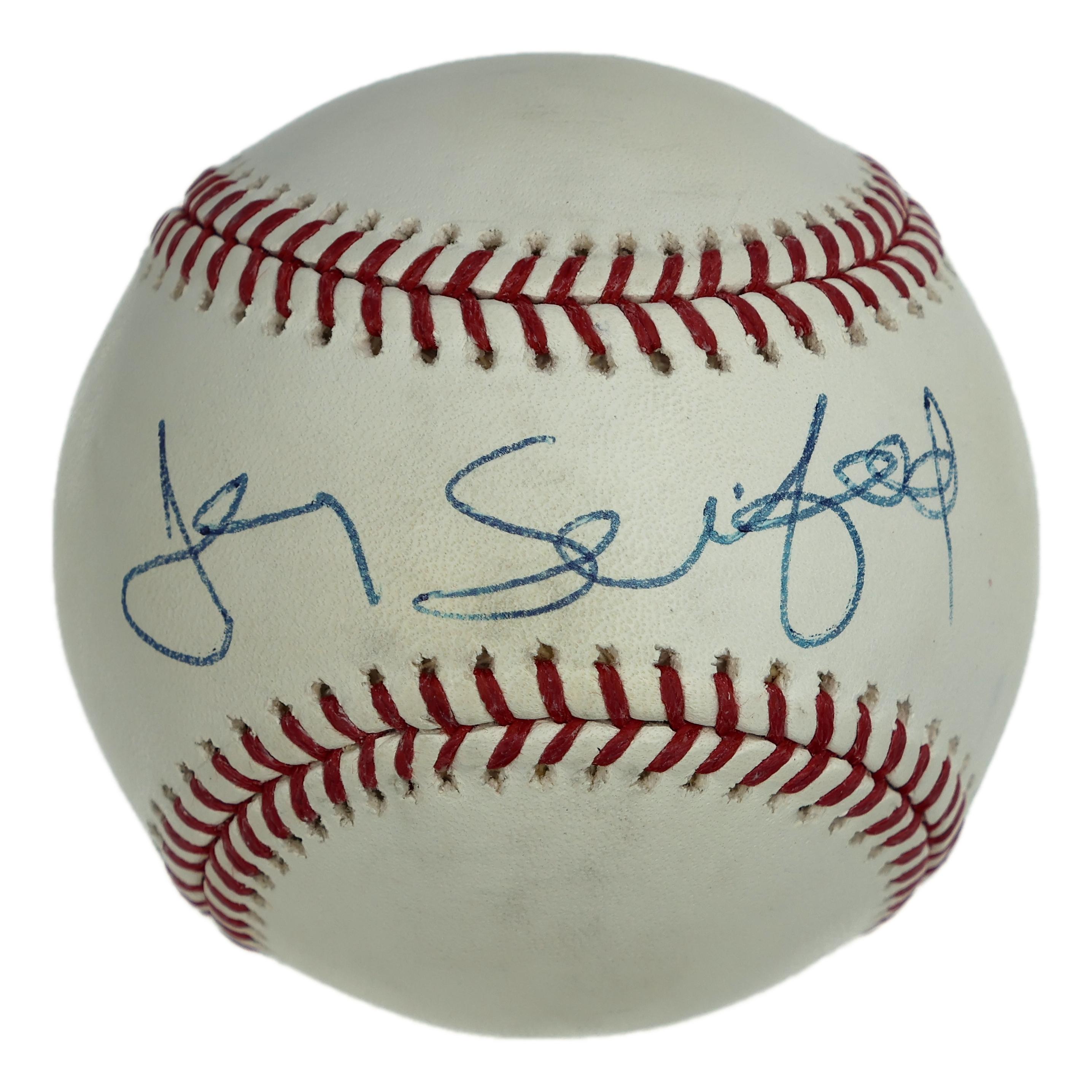 Jerry Seinfeld Signed OML Baseball (JSA) at PristineAuction.com Jerry Seinfeld Signed OML Baseball (JSA) at PristineAuction.com