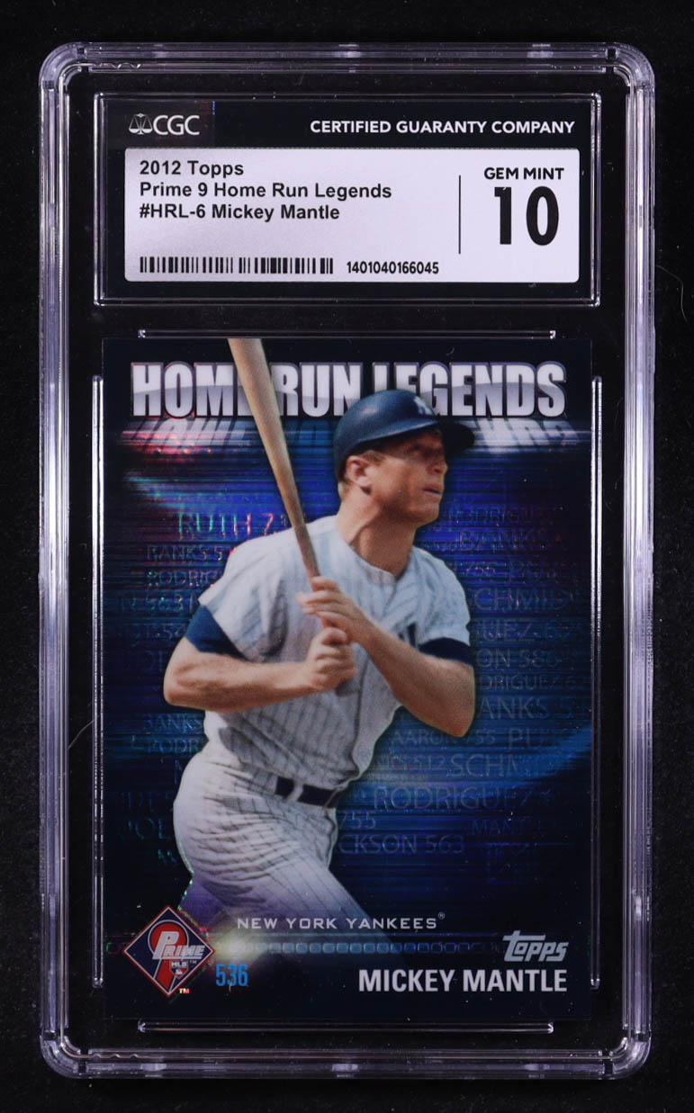 Mickey Mantle 2012 Topps Prime 9 Home Run Legends #HRL-6 (CGC 10) at PristineAuction.com Mickey Mantle 2012 Topps Prime 9 Home Run Legends #HRL-6 (CGC 10) at PristineAuction.com