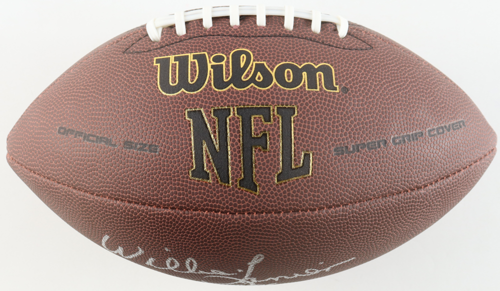 Willie Lanier Signed NFL Football Inscribed "HOF 86" (Schwartz) at PristineAuction.com Willie Lanier Signed NFL Football Inscribed "HOF 86" (Schwartz) at PristineAuction.com