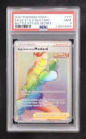 Single Strike Style Mustard 2021 Pokemon Sword and Shield Battle Styles #177 Rainbow (PSA 9) at PristineAuction.com