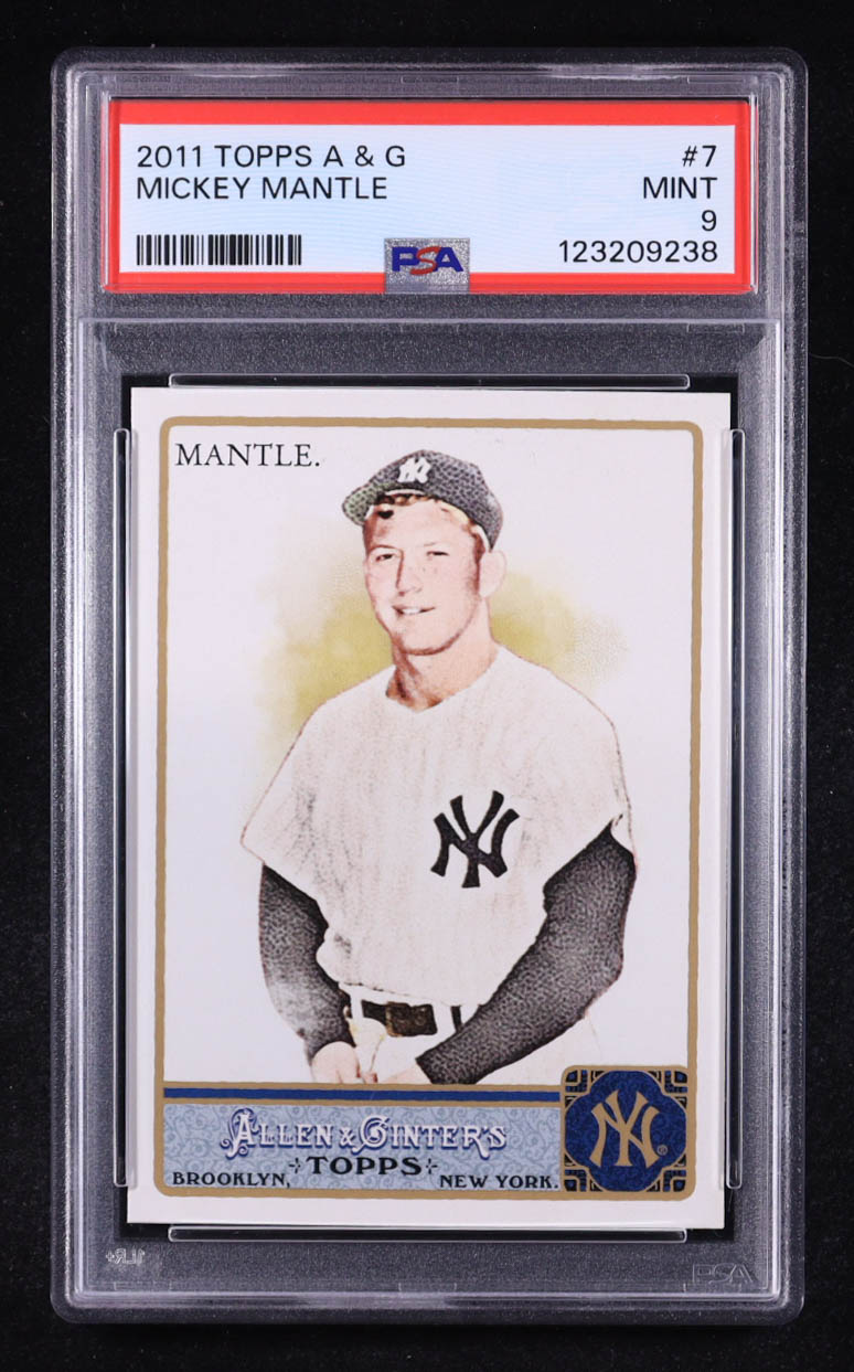 Mickey Mantle 2011 Topps Allen & GInter #7 (PSA 9) at PristineAuction.com Mickey Mantle 2011 Topps Allen & GInter #7 (PSA 9) at PristineAuction.com