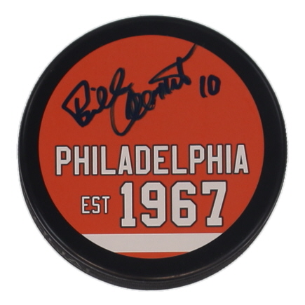 Bill Clement Signed Flyers Logo Hockey Puck (JSA) at PristineAuction.com Bill Clement Signed Flyers Logo Hockey Puck (JSA) at PristineAuction.com