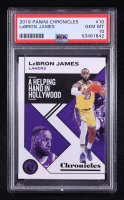 Lebron James 2019 Panini Chronicles Helping Hand In Hollywood #10 (PSA 10) at PristineAuction.com