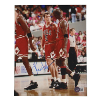 John Paxson Signed Bulls 8x10 Photo (Beckett) at PristineAuction.com
