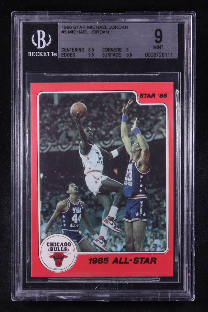 Michael Jordan 1986 Star Michael Jordan #5 1985 All-Star RC (BGS 9) at PristineAuction.com Michael Jordan 1986 Star Michael Jordan #5 1985 All-Star RC (BGS 9) at PristineAuction.com