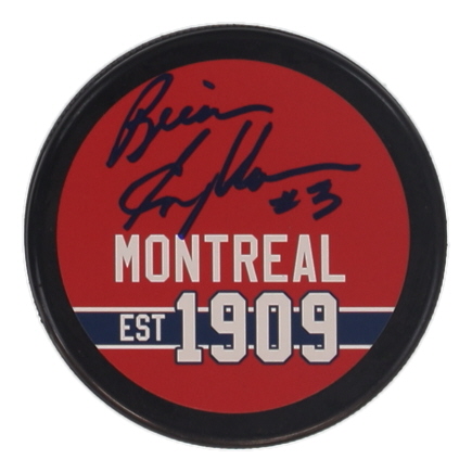 Brian Engblom Signed Canadiens Logo Hockey Puck (JSA) at PristineAuction.com Brian Engblom Signed Canadiens Logo Hockey Puck (JSA) at PristineAuction.com