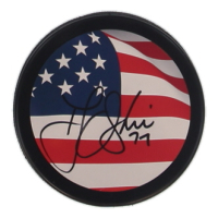 TJ Oshie Signed Team USA Logo Hockey Puck (JSA) at PristineAuction.com