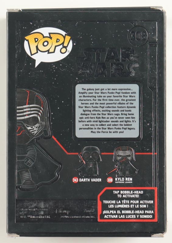 Adam Driver Signed "Star Wars" #308 Kylo Ren Supreme Leader Bobble-Head Funko Pop! Vinyl Figure (ACOA) at PristineAuction.com Adam Driver Signed "Star Wars" #308 Kylo Ren Supreme Leader Bobble-Head Funko Pop! Vinyl Figure (ACOA) at PristineAuction.com