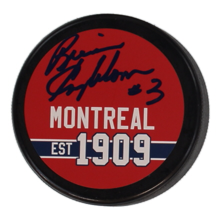 Brian Engblom Signed Canadiens Logo Hockey Puck (JSA) at PristineAuction.com Brian Engblom Signed Canadiens Logo Hockey Puck (JSA) at PristineAuction.com