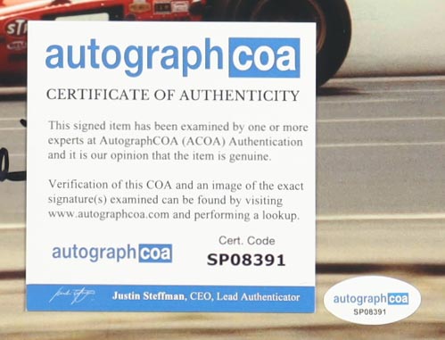 Mario Andretti Signed 8x10 Photo (ACOA) at PristineAuction.com Mario Andretti Signed 8x10 Photo (ACOA) at PristineAuction.com