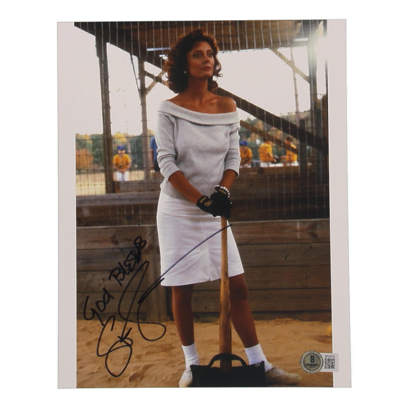 Susan Sarandon Signed "Bull Durham" 8x10 Photo Inscribed "God Bless" (Beckett) at PristineAuction.com Susan Sarandon Signed "Bull Durham" 8x10 Photo Inscribed "God Bless" (Beckett) at PristineAuction.com