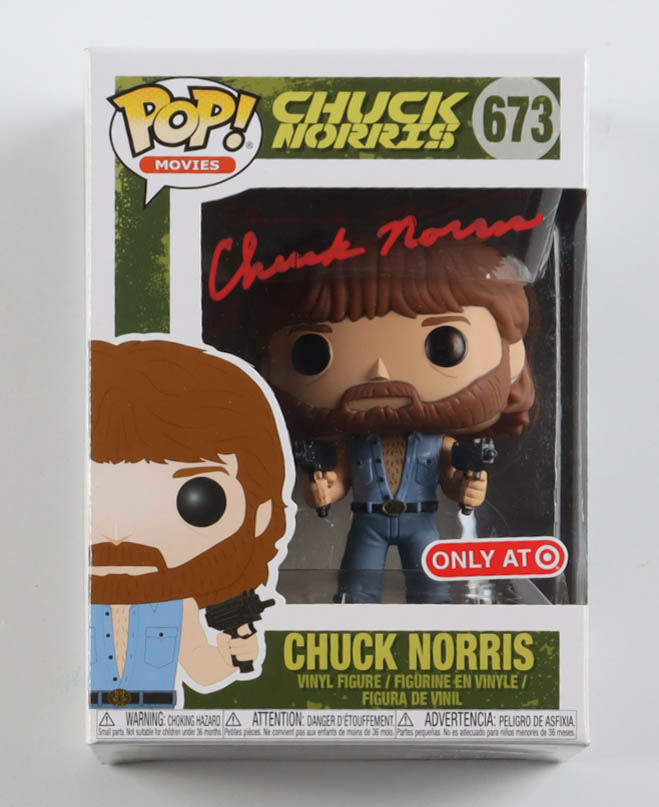 Chuck Norris Signed #673 Funko Pop! Vinyl Figure (JSA) at PristineAuction.com Chuck Norris Signed #673 Funko Pop! Vinyl Figure (JSA) at PristineAuction.com