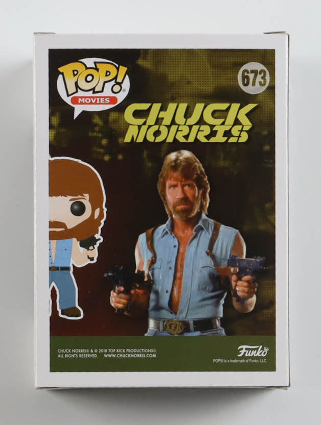 Chuck Norris Signed #673 Funko Pop! Vinyl Figure (JSA) at PristineAuction.com Chuck Norris Signed #673 Funko Pop! Vinyl Figure (JSA) at PristineAuction.com