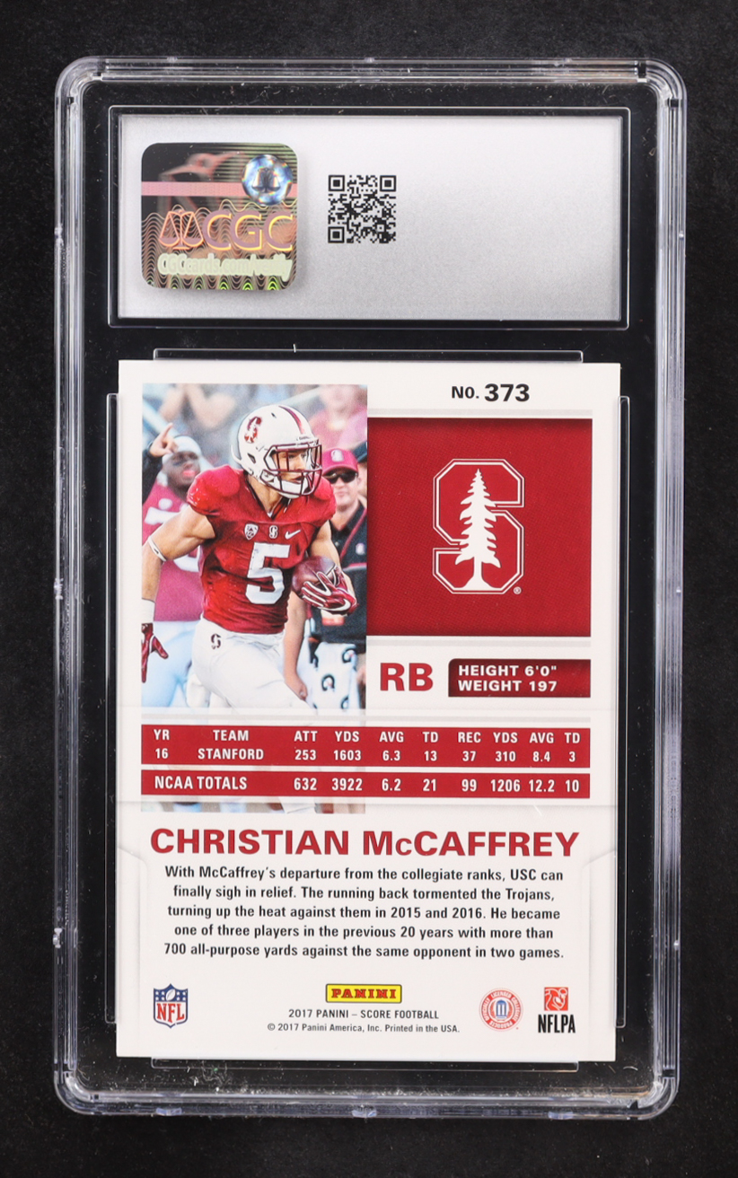 Christian McCaffrey 2017 Score #373 RC (CGC 10) at PristineAuction.com Christian McCaffrey 2017 Score #373 RC (CGC 10) at PristineAuction.com
