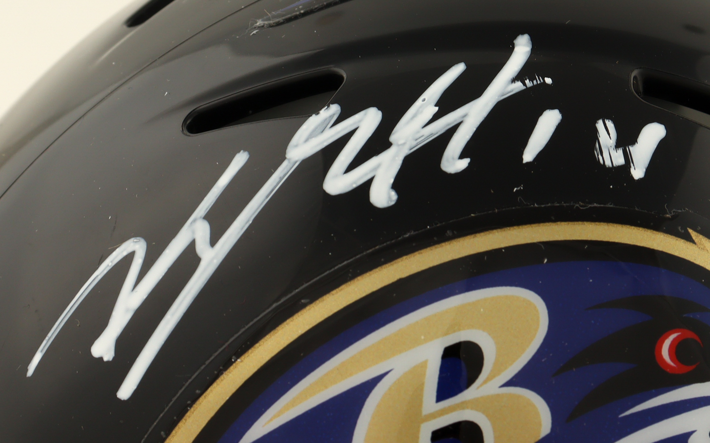 Kyle Hamilton Signed Ravens Speed Mini Helmet (Beckett) at PristineAuction.com Kyle Hamilton Signed Ravens Speed Mini Helmet (Beckett) at PristineAuction.com