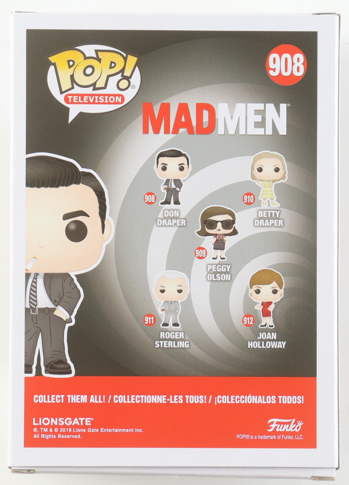 Jon Hamm Signed "Mad Men" #908 Don Draper Funko Pop! Vinyl Figure (JSA) at PristineAuction.com Jon Hamm Signed "Mad Men" #908 Don Draper Funko Pop! Vinyl Figure (JSA) at PristineAuction.com