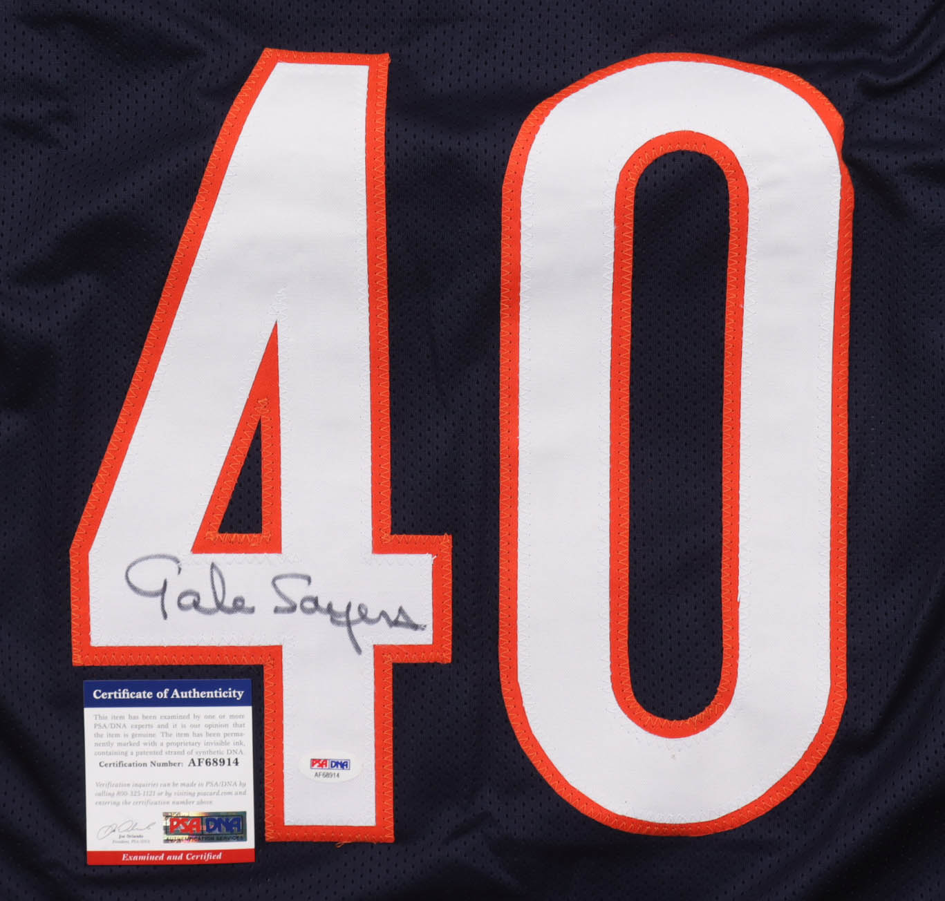 Gale Sayers Signed Jersey (PSA) at PristineAuction.com Gale Sayers Signed Jersey (PSA) at PristineAuction.com