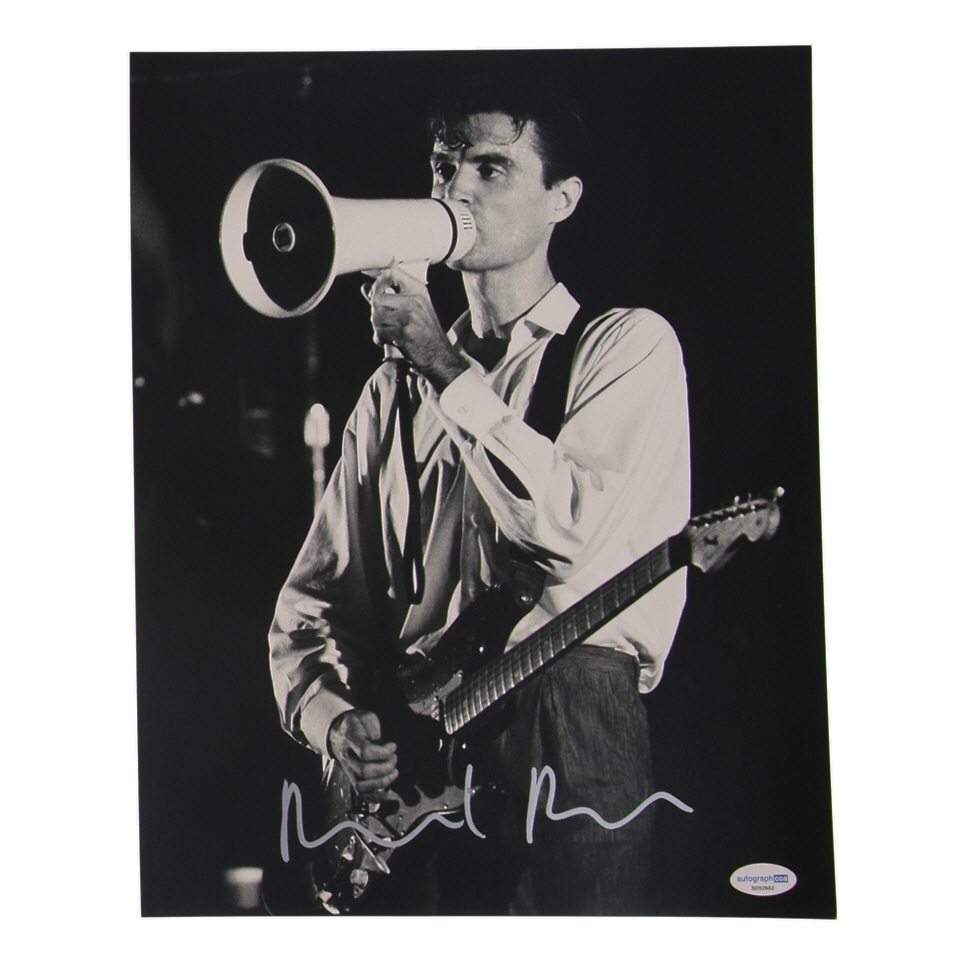 David Byrne Signed Talking Heads 11x14 Photo (ACOA) at PristineAuction.com David Byrne Signed Talking Heads 11x14 Photo (ACOA) at PristineAuction.com