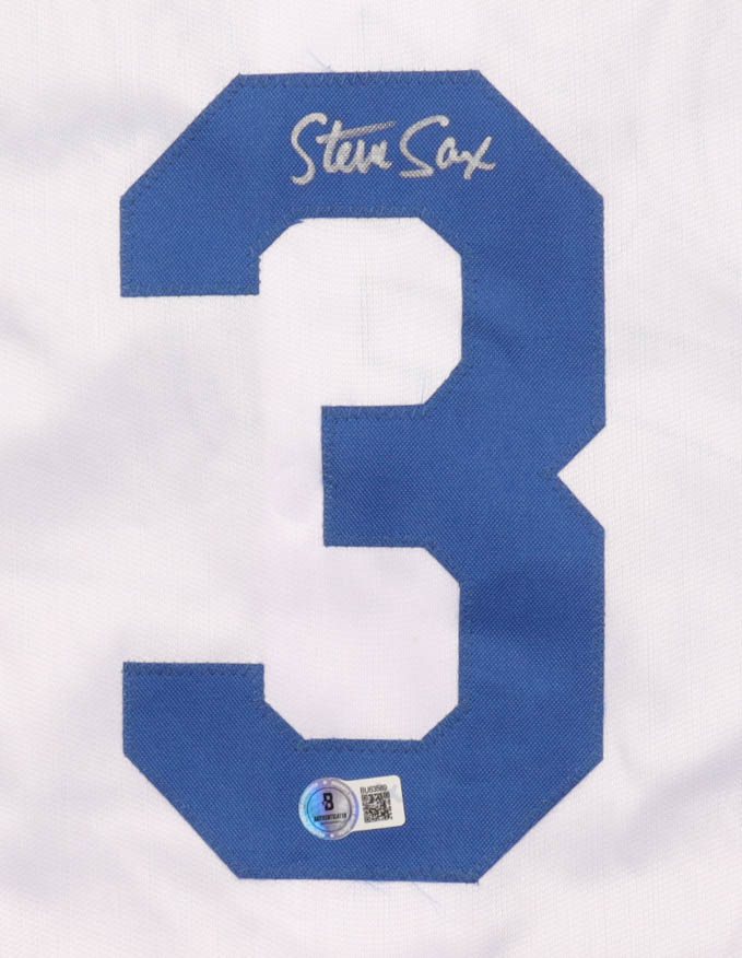 Steve Sax Signed Jersey (Beckett) at PristineAuction.com Steve Sax Signed Jersey (Beckett) at PristineAuction.com