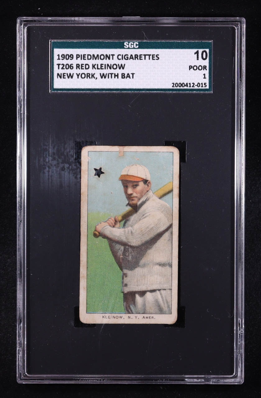 Red Kleinow 1909-11 T206 #257 /New York with Bat (SGC 1) at PristineAuction.com Red Kleinow 1909-11 T206 #257 /New York with Bat (SGC 1) at PristineAuction.com