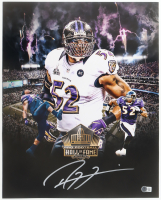 Ray Lewis Signed Ravens 16x20 Photo (Beckett) at PristineAuction.com