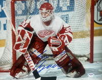 Chris Osgood Signed Red Wings 11x14 Photo (PSA) at PristineAuction.com