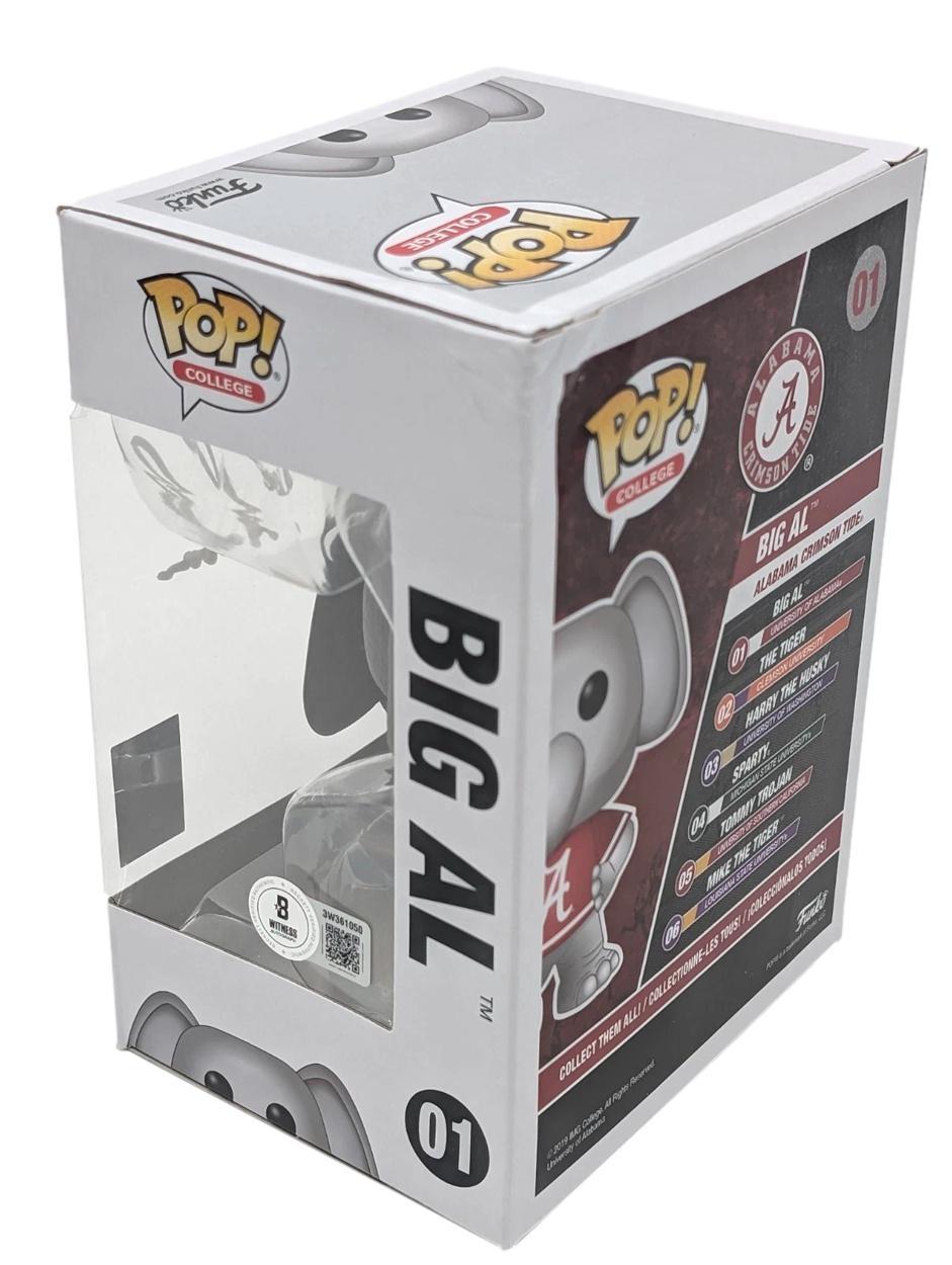 Nick Saban Signed Alabama Crimson Tide #01 Big Al Funko Pop! Vinyl Figure (Beckett) at PristineAuction.com Nick Saban Signed Alabama Crimson Tide #01 Big Al Funko Pop! Vinyl Figure (Beckett) at PristineAuction.com