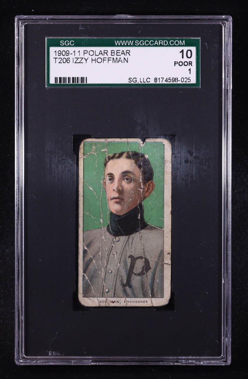 Izzy Hoffman 1909-11 T206 #217 / Providence ML (SGC 1) at PristineAuction.com Izzy Hoffman 1909-11 T206 #217 / Providence ML (SGC 1) at PristineAuction.com