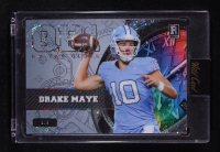 Drake Maye 2023 Wild Card QB1 On The Clock Silver Rainbow Donut Circles #OCW-DM1 #1/1 RC at PristineAuction.com