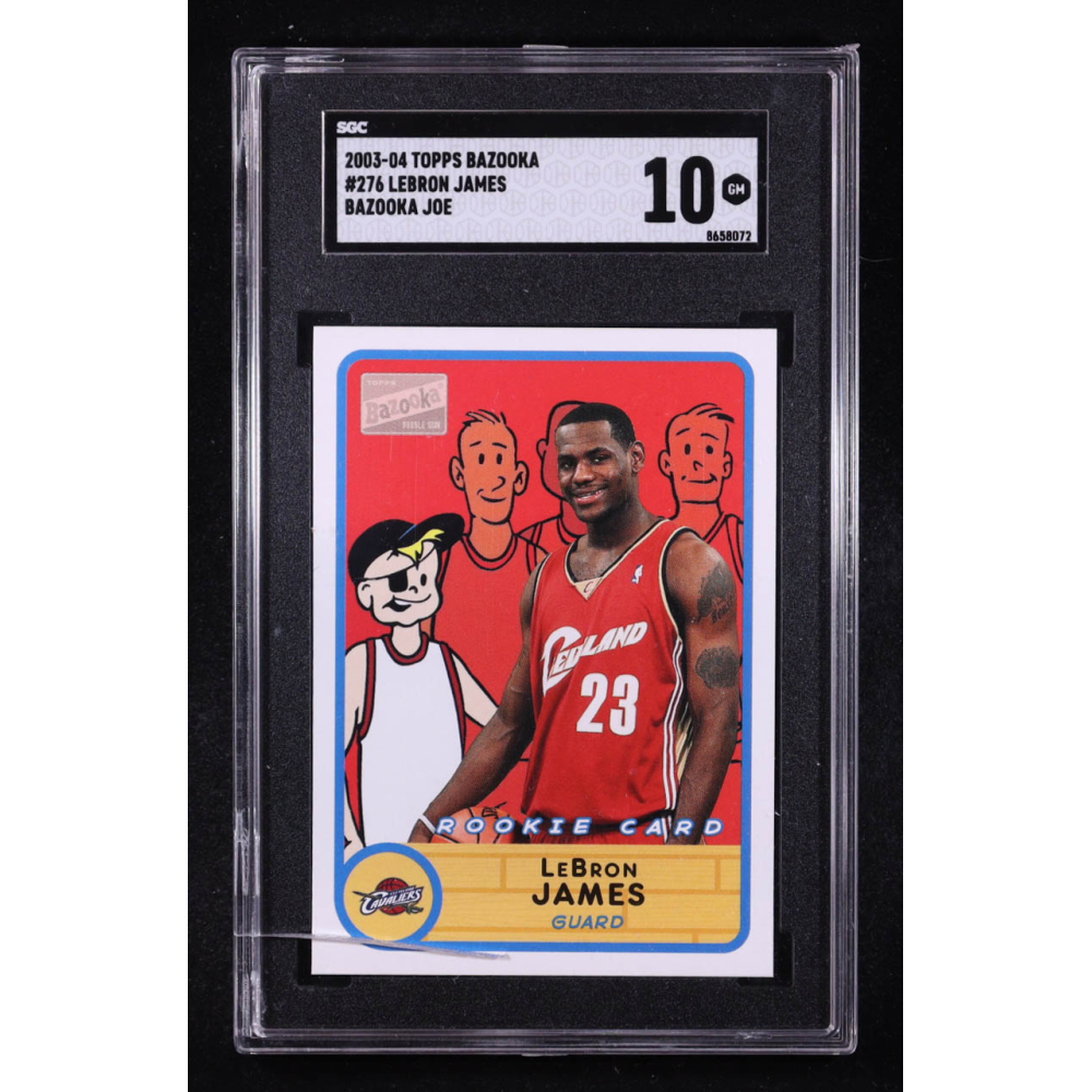 Lebron James 2003-04 Topps Bazooka Joe #276 RC (SGC 10) | Pristine
