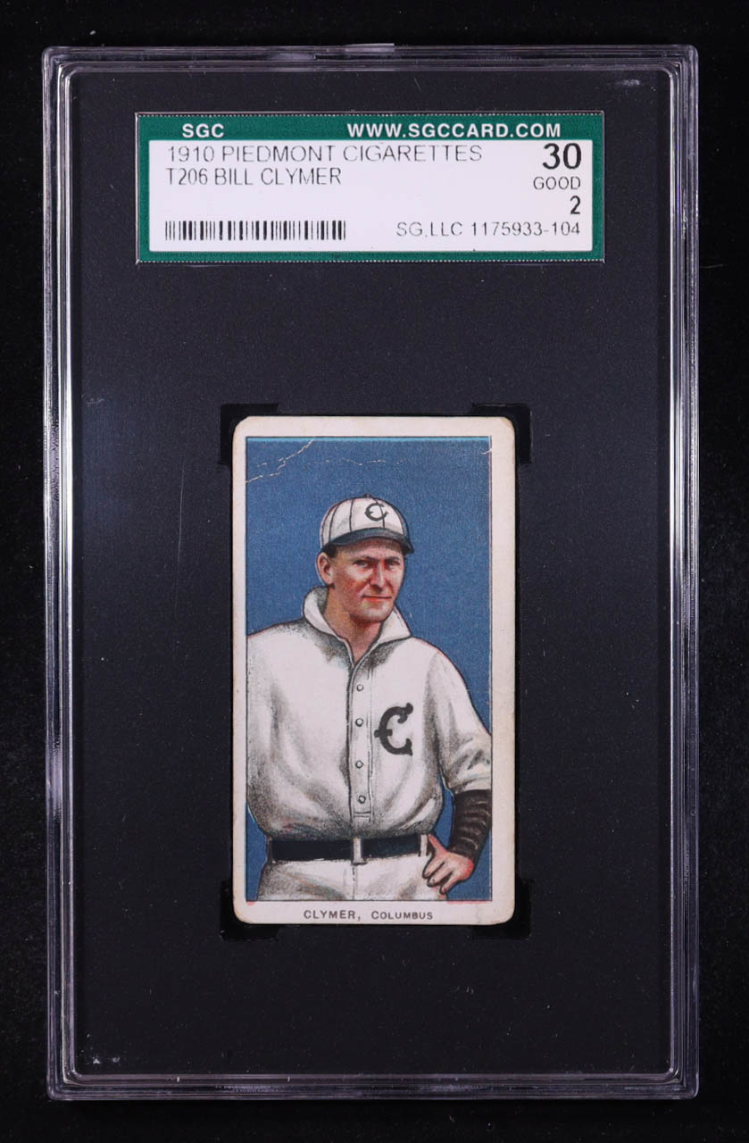 Bill Clymer 1909-11 T206 #94 ML (SGC 2) at PristineAuction.com Bill Clymer 1909-11 T206 #94 ML (SGC 2) at PristineAuction.com