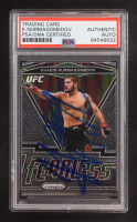 Khabib Nurmagomedov Signed 2021 Panini Prizm UFC Fearless #22 (PSA) at PristineAuction.com