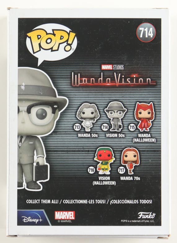 Paul Bettany Signed "Wanda Vision" Vision (50s) #714 Funko Pop! Vinyl Figure (ACOA) at PristineAuction.com Paul Bettany Signed "Wanda Vision" Vision (50s) #714 Funko Pop! Vinyl Figure (ACOA) at PristineAuction.com
