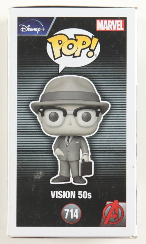 Paul Bettany Signed "Wanda Vision" Vision (50s) #714 Funko Pop! Vinyl Figure (ACOA) at PristineAuction.com Paul Bettany Signed "Wanda Vision" Vision (50s) #714 Funko Pop! Vinyl Figure (ACOA) at PristineAuction.com