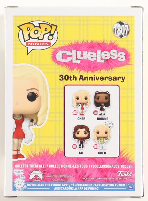 Alicia Silverstone Signed "Clueless" Cher #1807 Funko Pop Inscribed "Cher" (Beckett) at PristineAuction.com Alicia Silverstone Signed "Clueless" Cher #1807 Funko Pop Inscribed "Cher" (Beckett) at PristineAuction.com