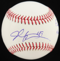 John Rocker Signed OML Baseball Inscribed "F*** Mahomes!" (Beckett) at PristineAuction.com