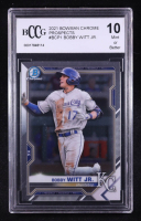 Bobby Witt Jr. 2021 Bowman Chrome Prospects #BCP-1 RC (BCCG 10) at PristineAuction.com