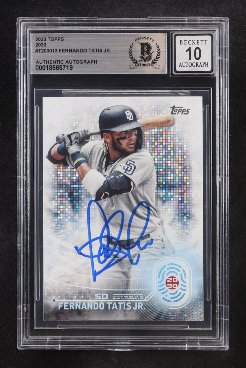 Fernando Tatis Jr. Signed 2020 Topps 2030 #T203013 (BGS | Auto 10) at PristineAuction.com Fernando Tatis Jr. Signed 2020 Topps 2030 #T203013 (BGS | Auto 10) at PristineAuction.com