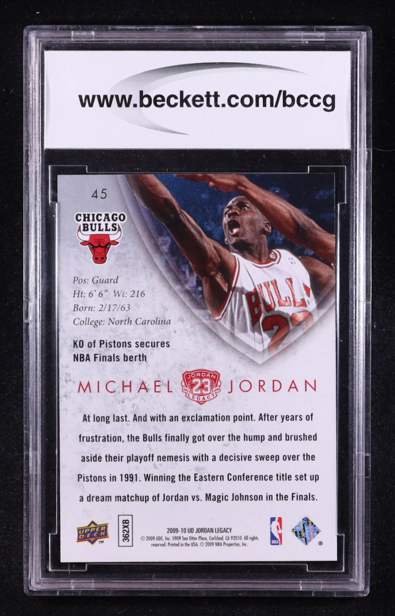Michael Jordan 2009-10 Upper Deck MJ Legacy Collection Gold #45 (BCCG 10) at PristineAuction.com Michael Jordan 2009-10 Upper Deck MJ Legacy Collection Gold #45 (BCCG 10) at PristineAuction.com