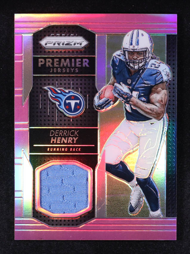 Derrick Henry 2016 Panini Prizm Prizm Premier Jerseys Pink #10 RC at PristineAuction.com Derrick Henry 2016 Panini Prizm Prizm Premier Jerseys Pink #10 RC at PristineAuction.com