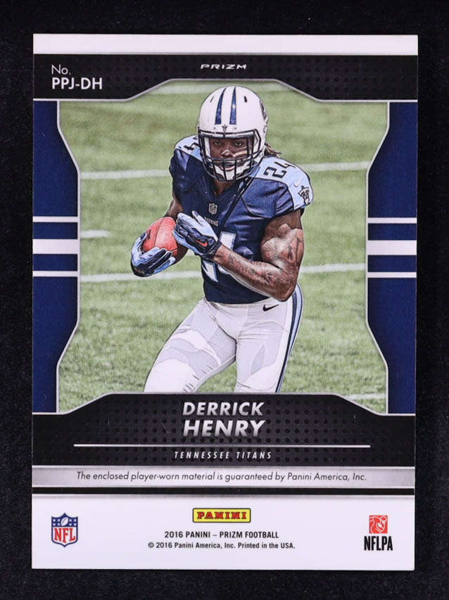 Derrick Henry 2016 Panini Prizm Prizm Premier Jerseys Pink #10 RC at PristineAuction.com Derrick Henry 2016 Panini Prizm Prizm Premier Jerseys Pink #10 RC at PristineAuction.com