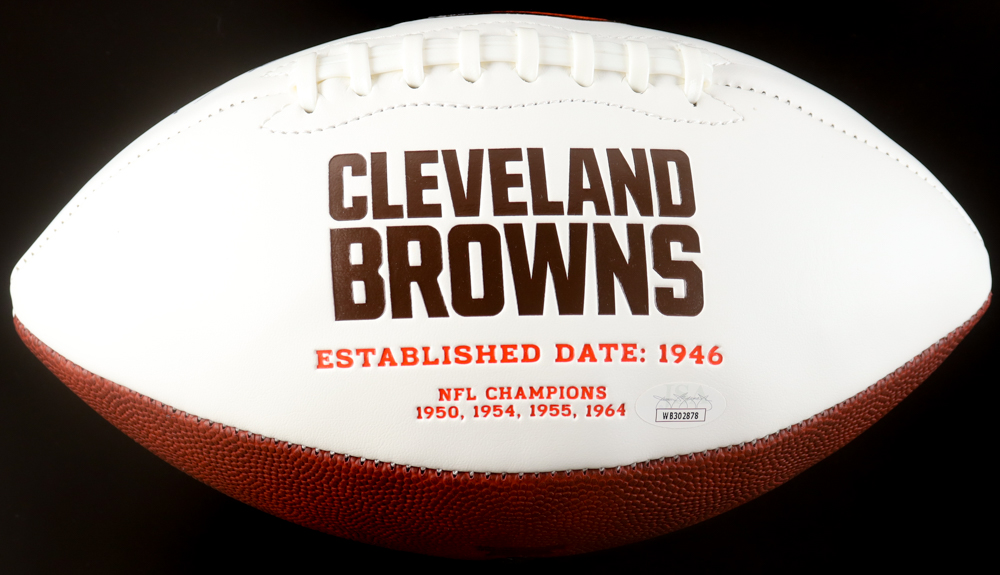 Jerome Ford Signed Browns Logo Football (JSA) at PristineAuction.com Jerome Ford Signed Browns Logo Football (JSA) at PristineAuction.com