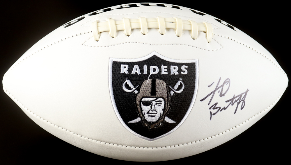 Fred Biletnikoff Signed Raiders Logo Football (Beckett) at PristineAuction.com Fred Biletnikoff Signed Raiders Logo Football (Beckett) at PristineAuction.com
