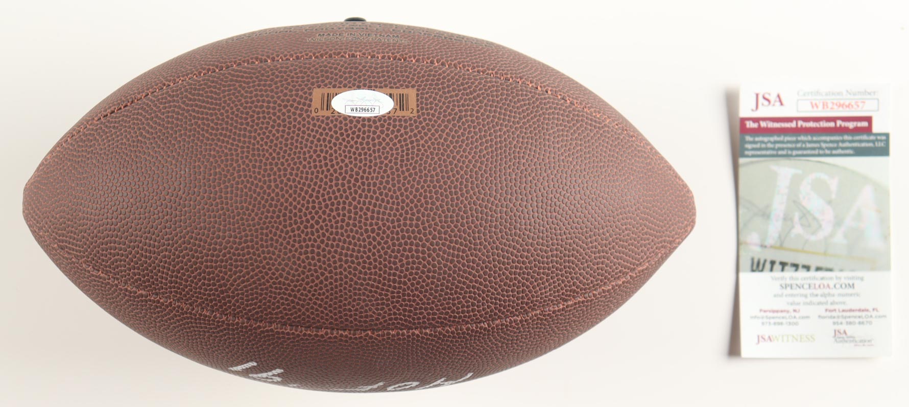 Jan Stenerud Signed NFL Football Inscribed "HOF 1991" (JSA) at PristineAuction.com Jan Stenerud Signed NFL Football Inscribed "HOF 1991" (JSA) at PristineAuction.com