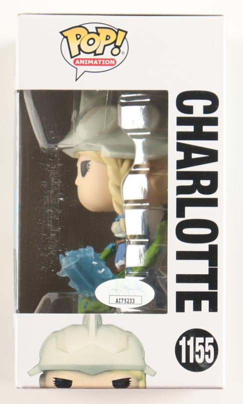 Colleen Clinkenbeard Signed "Black Clover" #1155 Charlotte Funko Pop! Vinyl Figure Inscribed "Charlotte" (JSA) at PristineAuction.com Colleen Clinkenbeard Signed "Black Clover" #1155 Charlotte Funko Pop! Vinyl Figure Inscribed "Charlotte" (JSA) at PristineAuction.com